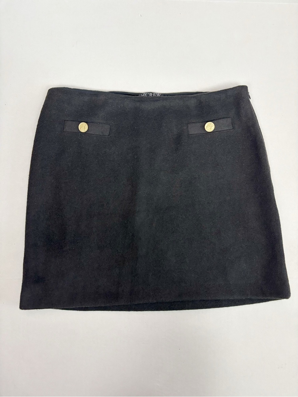 J. CREW Textured mini skirt in Black Size L - Picture 2 of 10